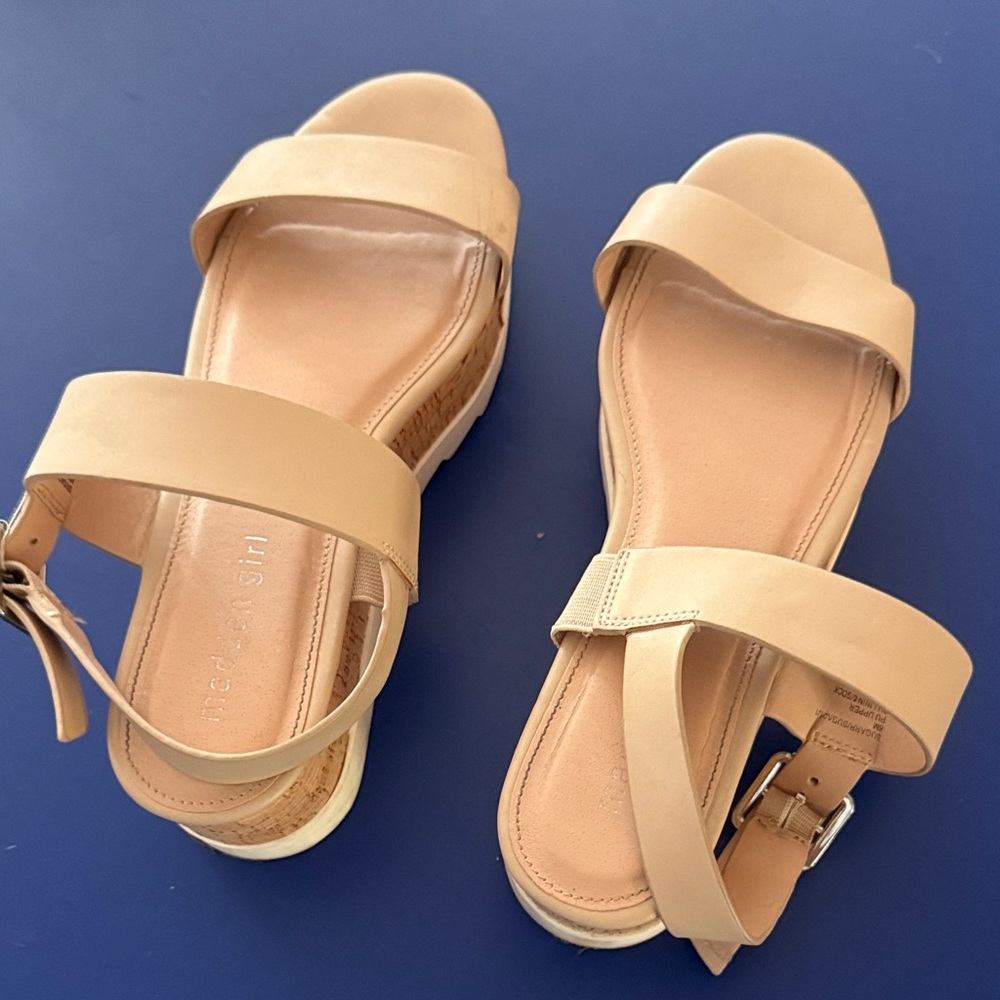 Madden Girl Beige Strap Sandals